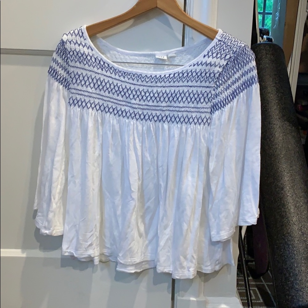 flowy white top